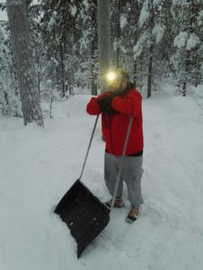 Patrik and snow work